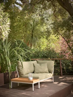 HOUE Outdoor LEVEL/LEVEL2 Beistelltisch 81x40 cm Dunkelgrau