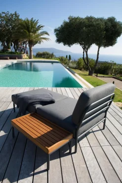 HOUE Outdoor LEVEL/LEVEL2 Beistelltisch 81x40 cm Dunkelgrau