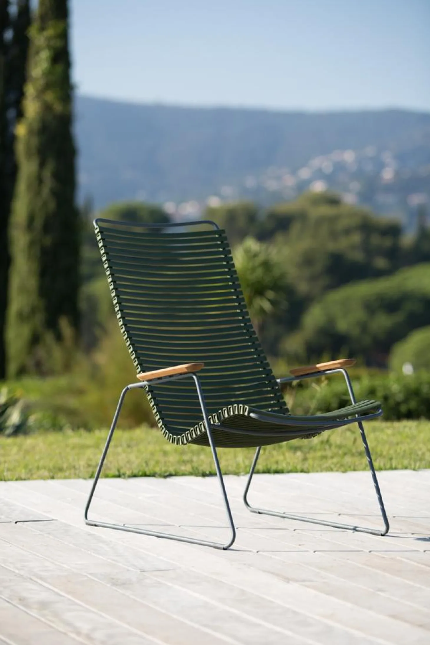 HOUE Outdoor Lounge Stuhl Click olivgrün