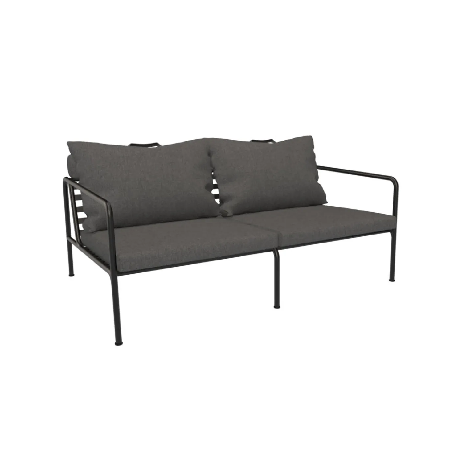HOUE Outdoor 2-Sitzer Sofa AVON schwarz Dunkelgrau