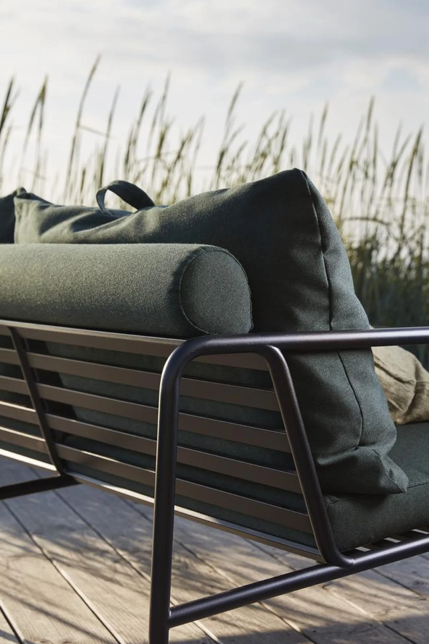 HOUE Outdoor 2-Sitzer Sofa AVON schwarz Dunkelgrau