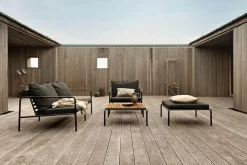 HOUE Outdoor 2-Sitzer Sofa AVON schwarz Dunkelgrau