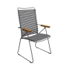 HOUE Outdoor Stuhl Click verstellbare Rückenlehne dunkelgrau