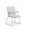 HOUE Outdoor Stuhl Click hohe Rückenlehne grau