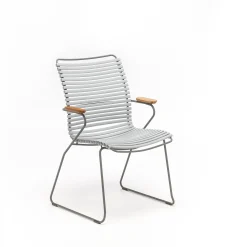 HOUE Outdoor Stuhl Click hohe Rückenlehne grau