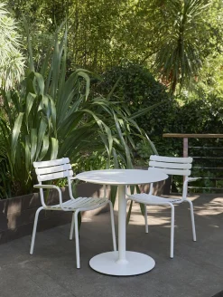 HOUE Pico Cafe-Tisch Outdoor Quadratisch Eisblau Rund Ø 64 cm