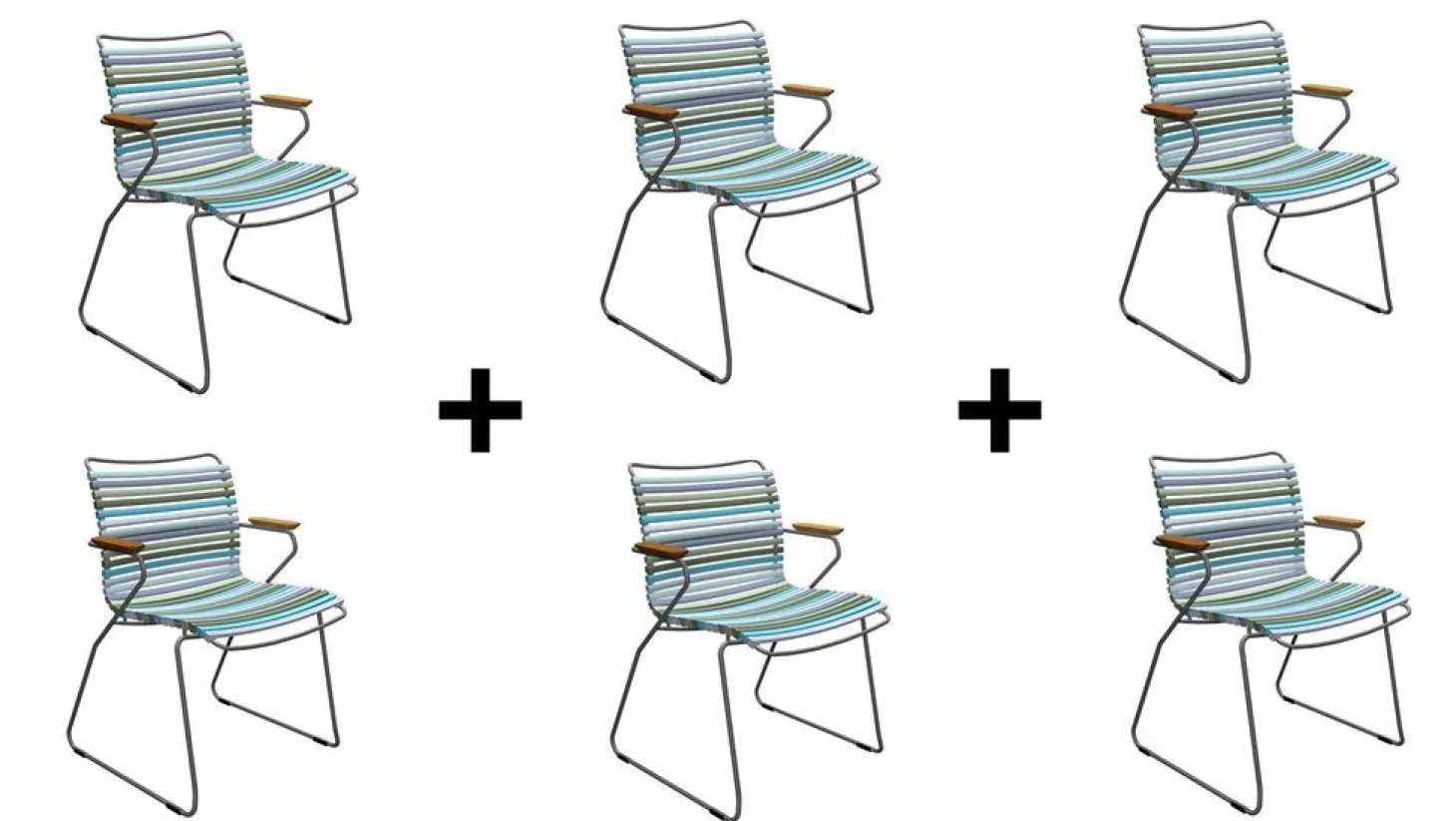 HOUE Sparset 6 tlg. Stuhl Click Multi-Color 2