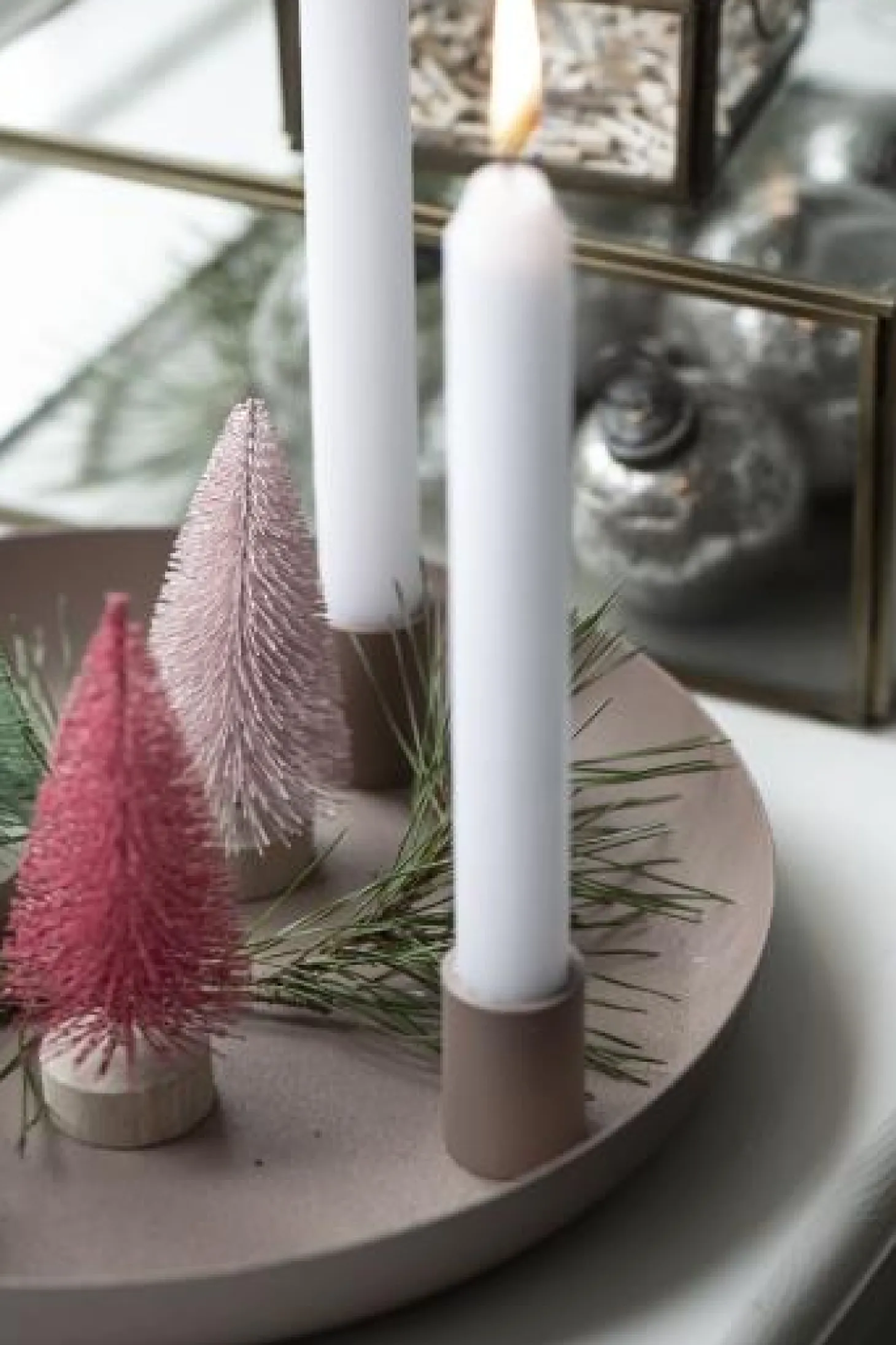 IB laursen Adventkerzenhalter f/4 Stabkerzen malva