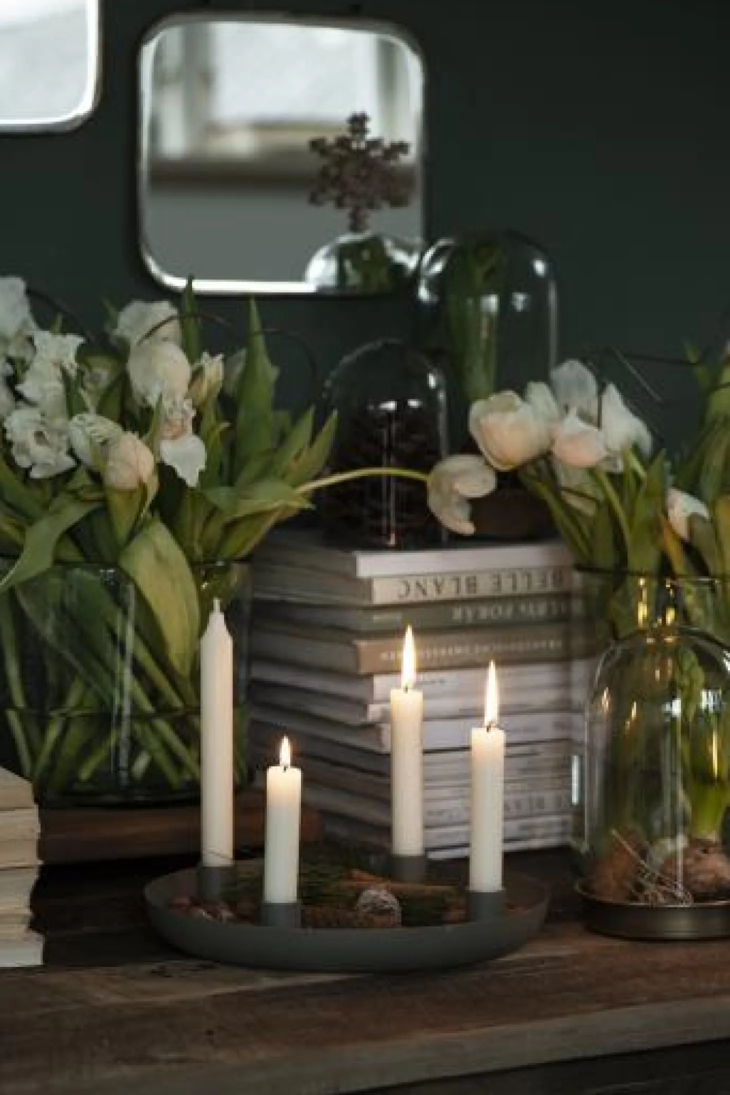 IB laursen Adventkerzenhalter f/4 Stabkerzen malva