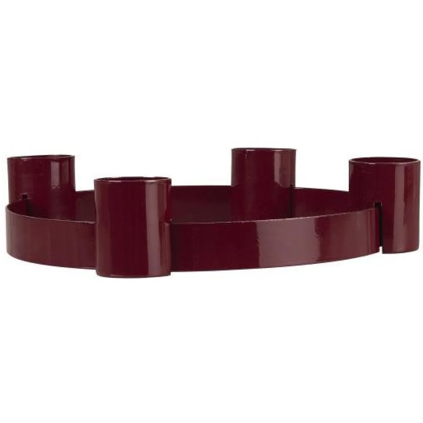 IB laursen Adventkerzenhalter f/4 rustikale Kerzen Ø:3,8 verschiebbare Halter rot