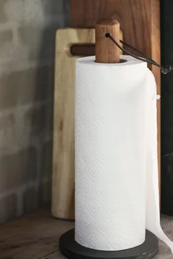 IB laursen Küchenrollenhalter aus Akazienholz und Stein