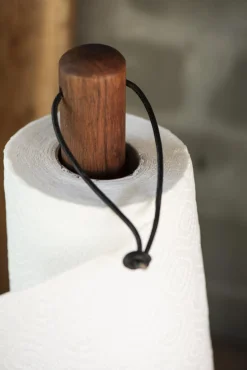IB laursen Küchenrollenhalter aus Akazienholz und Stein