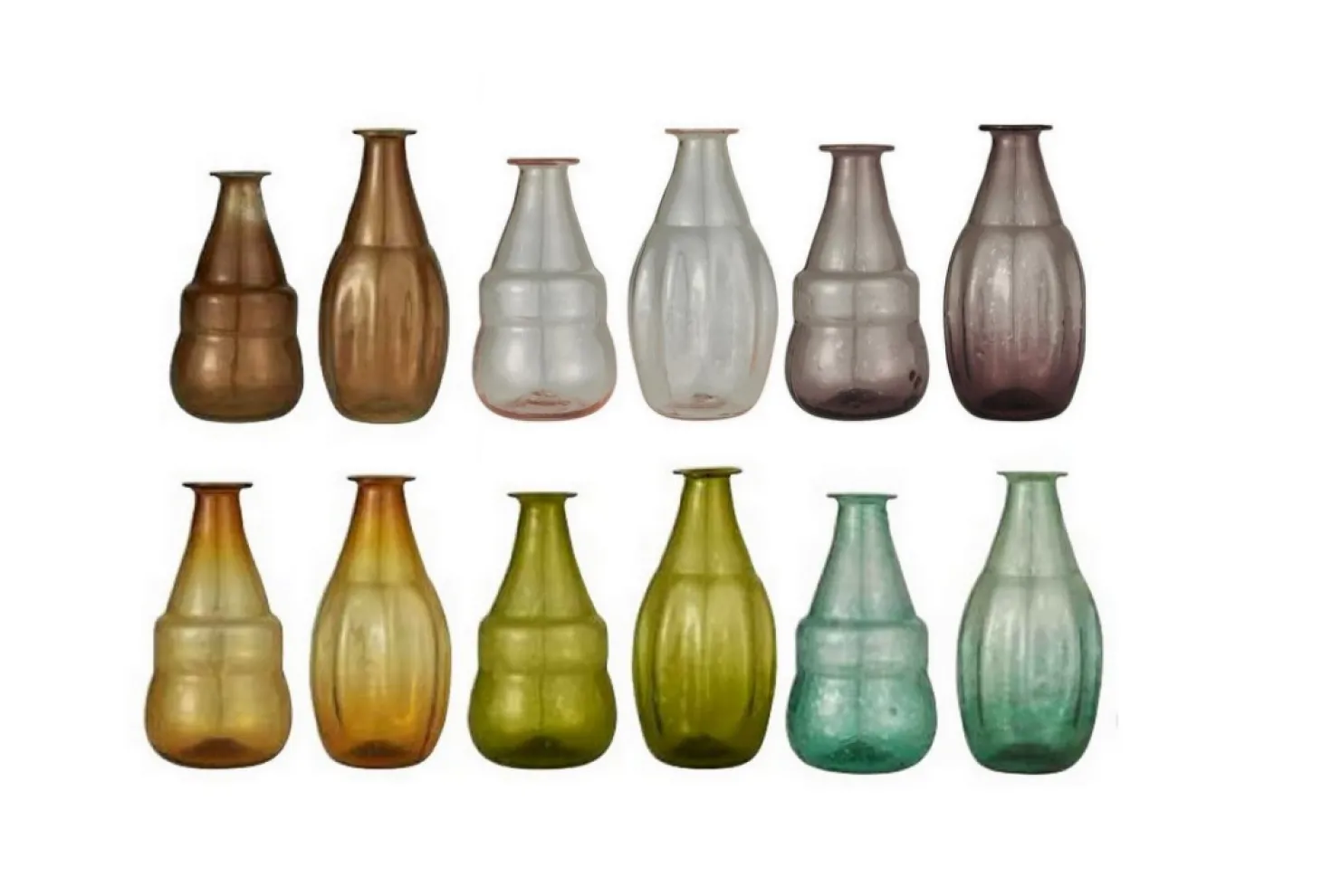 IB laursen Kleine Vase Vintage Oval Grün