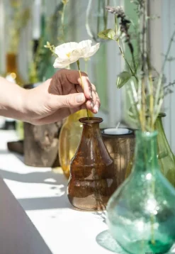 IB laursen Kleine Vase Vintage Oval Grün