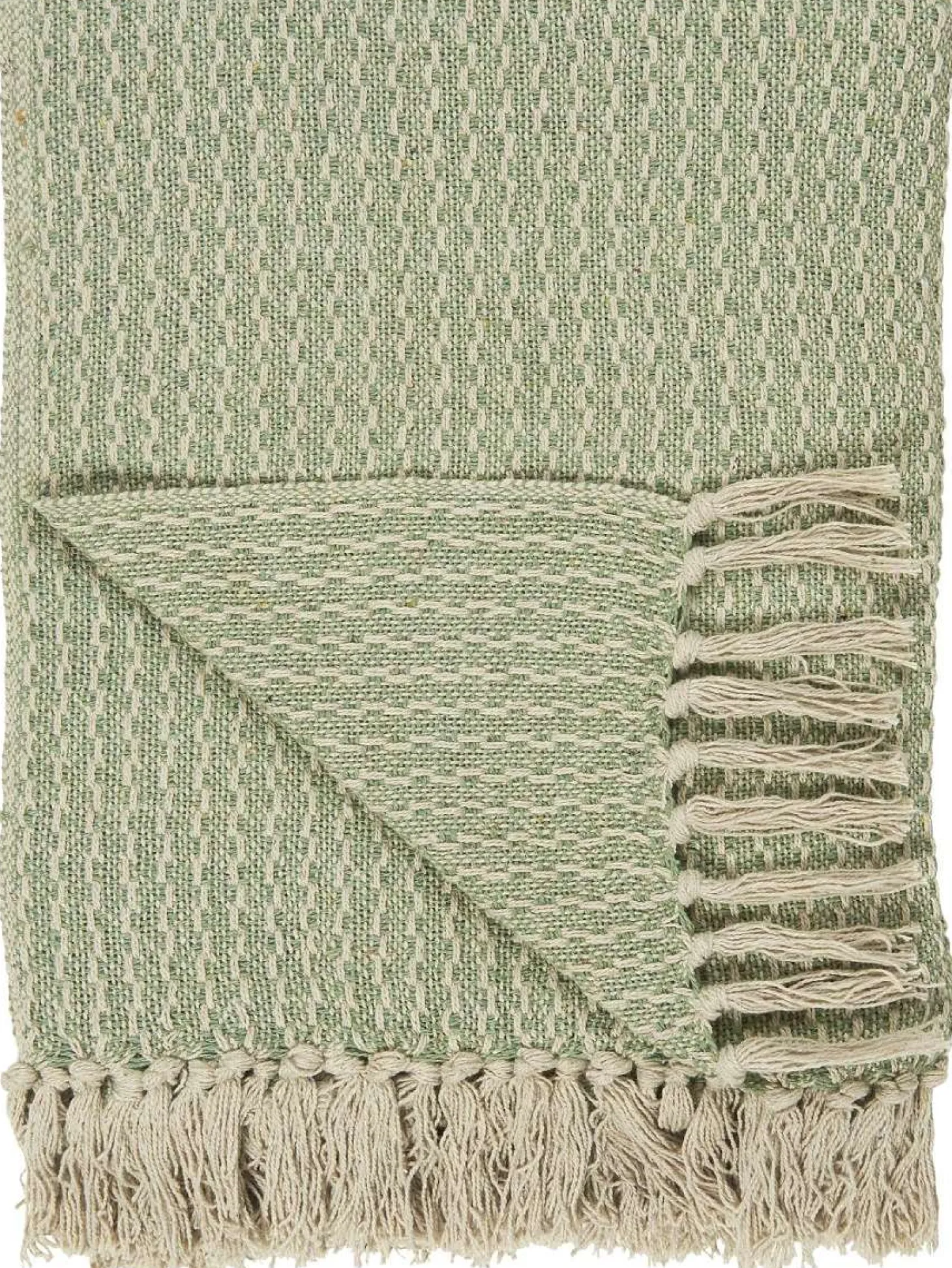 IB laursen Sommerdecke creme/mintgrün 130x160 cm