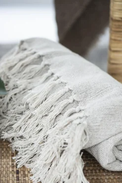 IB laursen Sommerdecke creme/natur 130x160 cm