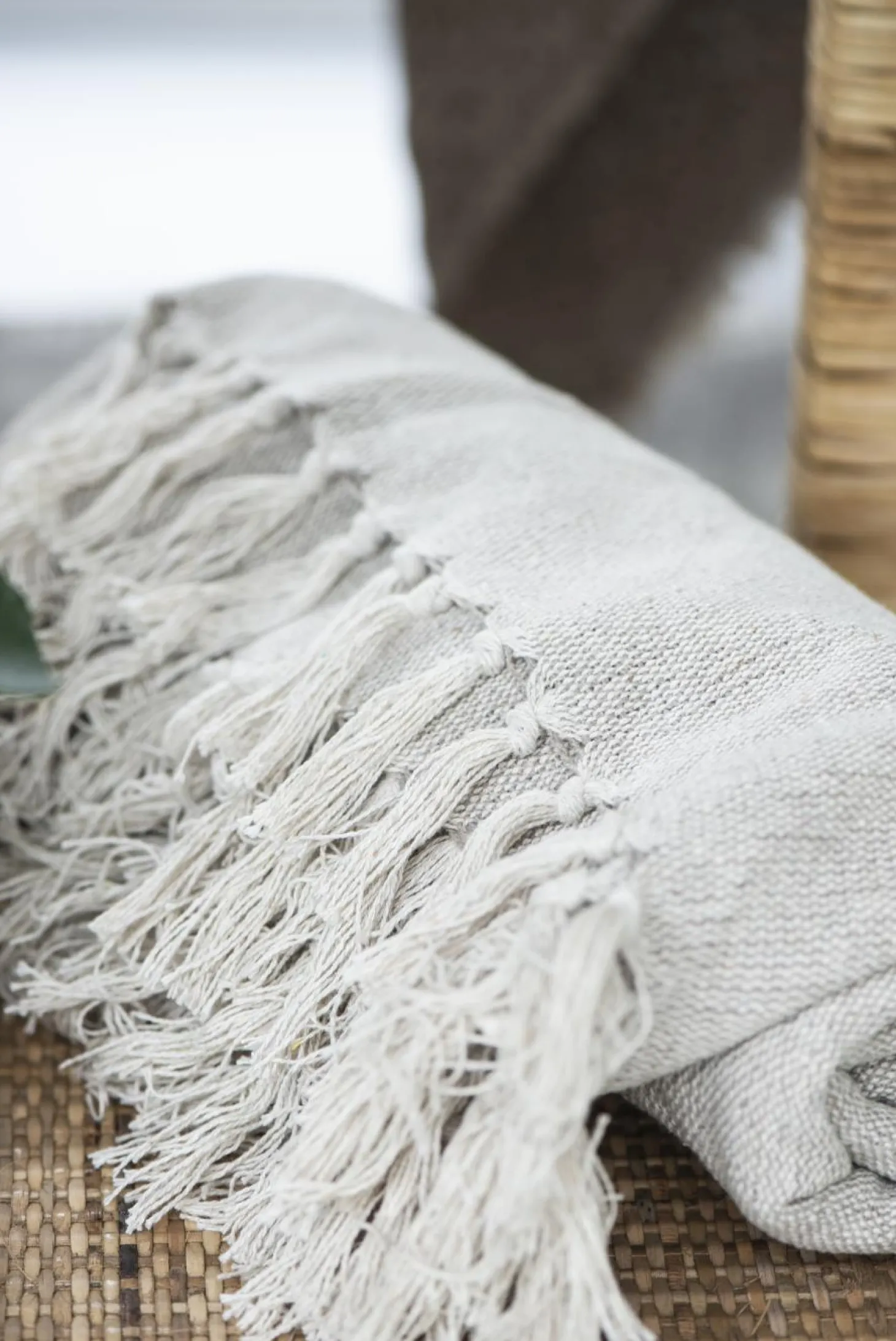 IB laursen Sommerdecke creme/natur 130x160 cm