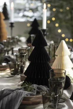 IB laursen Tannenbaum aus Papier zum umfalten mit Magnetverschluss Weiß Höhe: 25 cm, Durchmesser: 17 cm