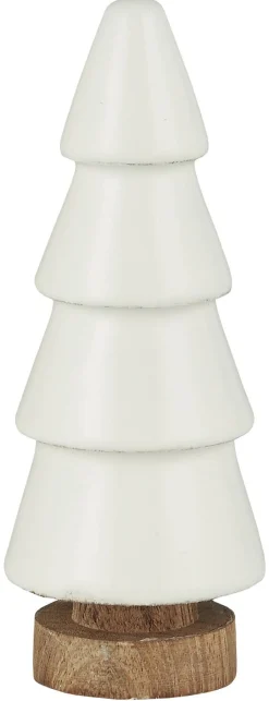 IB laursen Tannenbaum stehend weiß emailliert Höhe: 12,5 Ø: 4,5