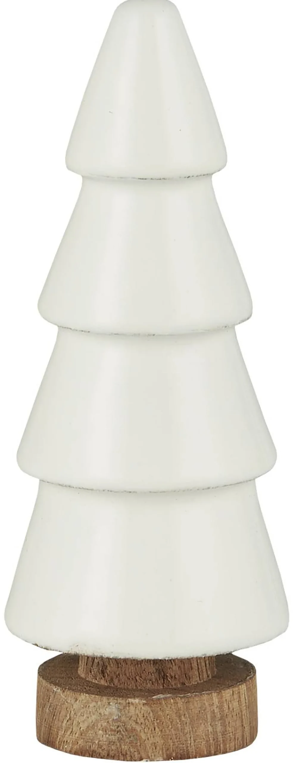 IB laursen Tannenbaum stehend weiß emailliert Höhe: 12,5 Ø: 4,5