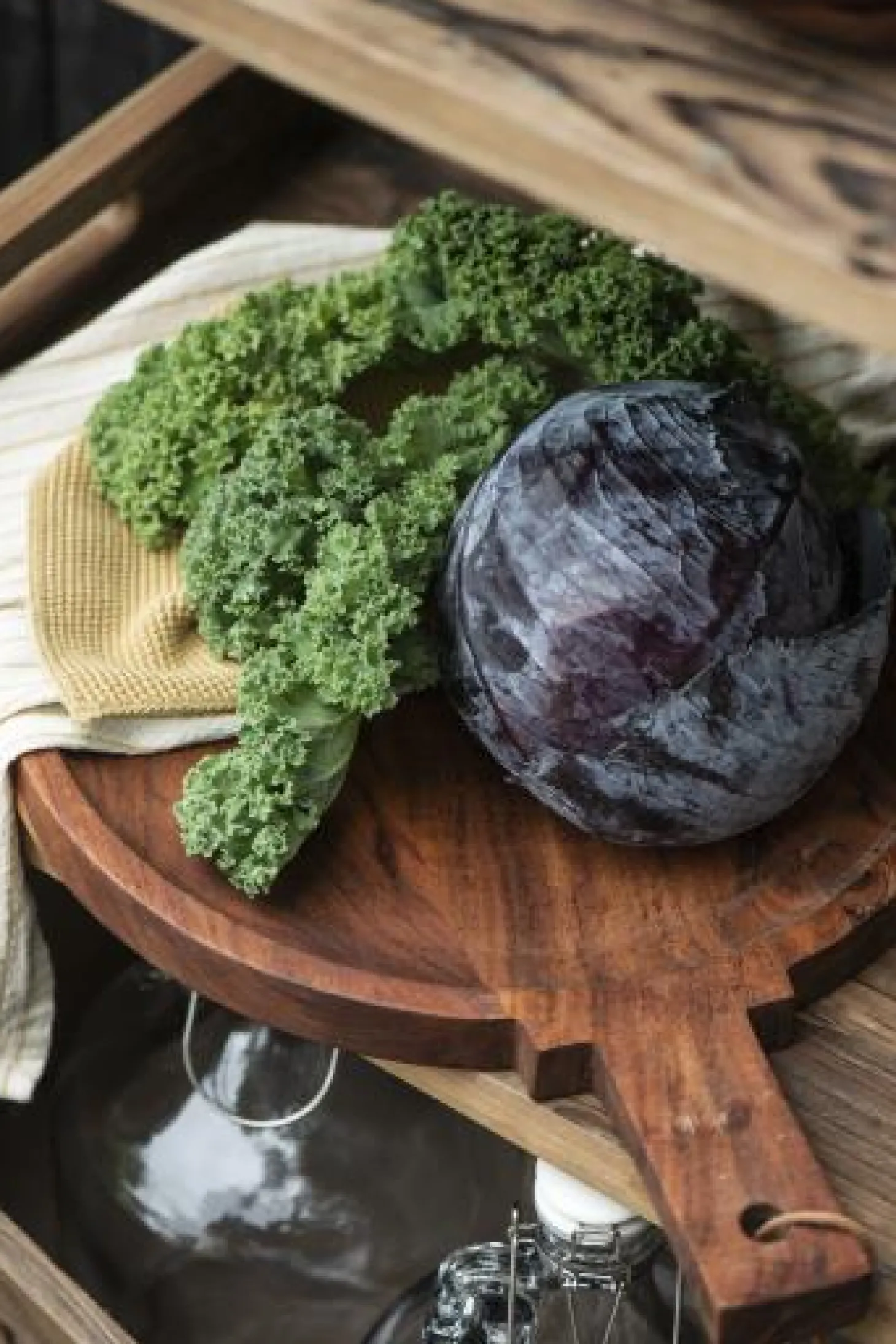 IB laursen Tapasteller m/Griff geöltes Akazienholz