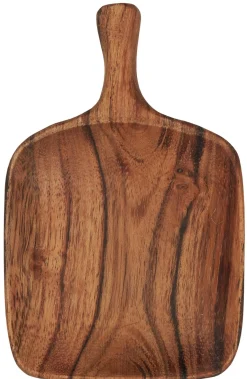 IB laursen Tappasschale eckig mit Griff - geöltes Akazienholz