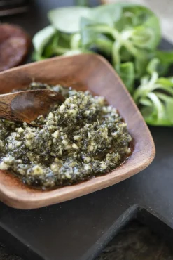 IB laursen Tappasschale eckig mit Griff - geöltes Akazienholz