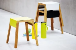 Jan Kurtz Aino Stapelhocker / Beistelltisch Gelb