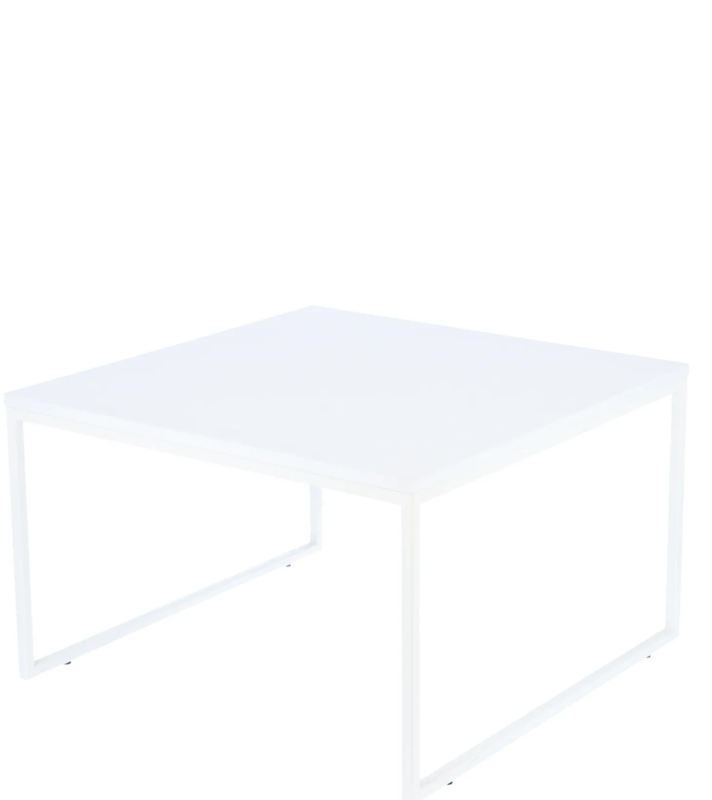 Jan Kurtz Beistelltisch Flat Quadratisch 60 cm Weiß/Esche Weiß