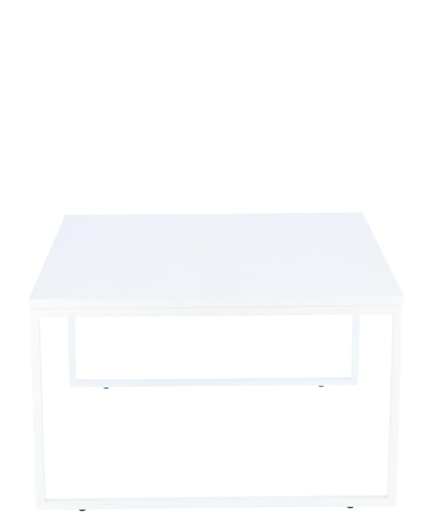 Jan Kurtz Beistelltisch Flat Quadratisch 60 cm Weiß/Esche Weiß