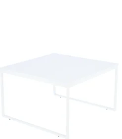 Jan Kurtz Beistelltisch Flat Quadratisch 60 cm Weiß/Esche Weiß