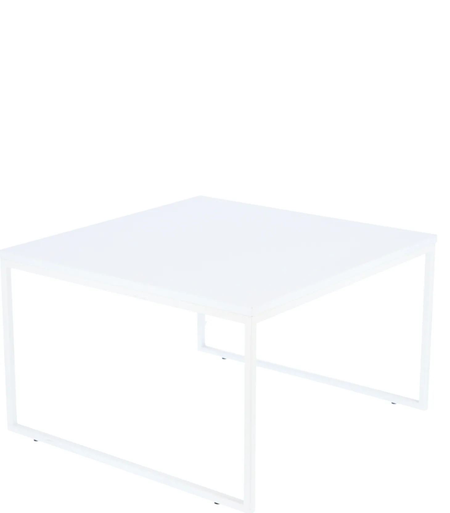 Jan Kurtz Beistelltisch Flat Quadratisch 60 cm Weiß/Esche Weiß