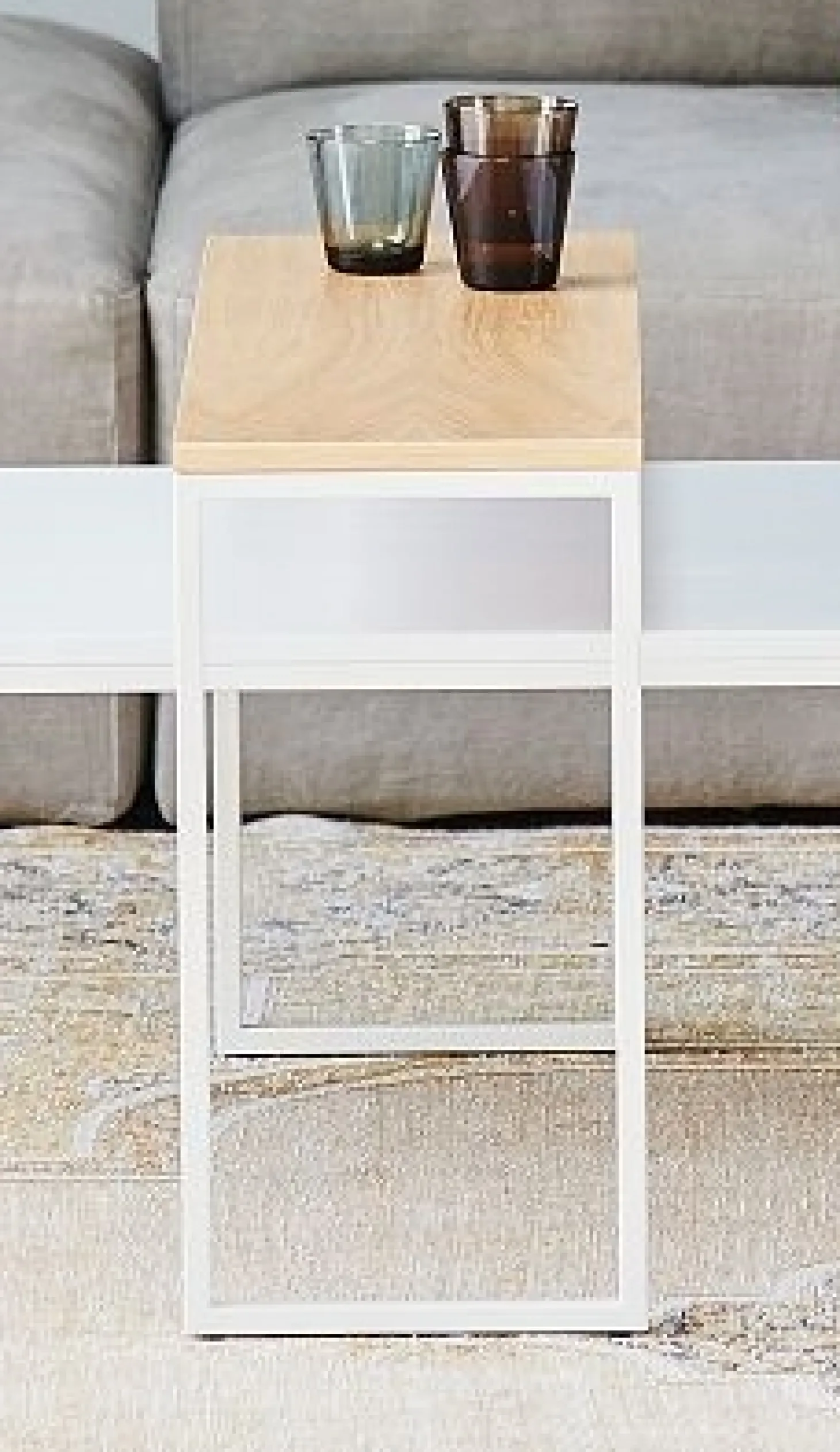 Jan Kurtz Beistelltisch Flat Rechteckig Hoch Schwarz/Nussbaum