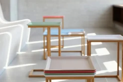 Jan Kurtz Beistelltisch Mira 53 x 20 x 35 cm, inklusive Tablett Taupe