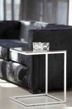 Jan Kurtz Classico Beistelltisch U-Form Gestell Schwarz / Platte Weiß