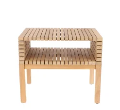 Jan Kurtz Garten Beistelltisch SAMOA mit Ablagefach 60 x 45 cm, 50 cm hoch