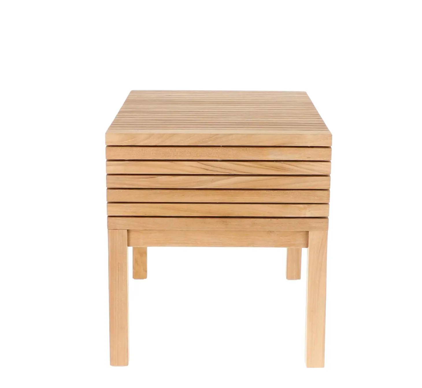 Jan Kurtz Garten Beistelltisch SAMOA mit Ablagefach 60 x 45 cm, 50 cm hoch