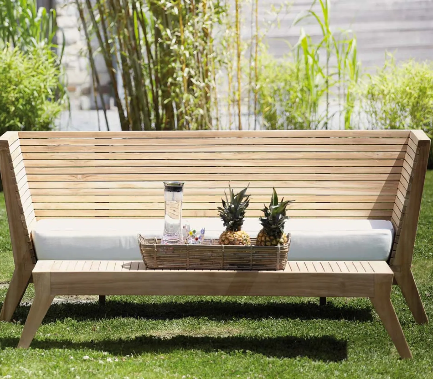 Jan Kurtz Gartenbank William natur / weiß