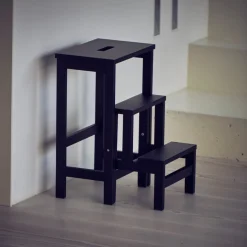 Jan Kurtz Hockerleiter SOHO, 3 Stufen hellgrau