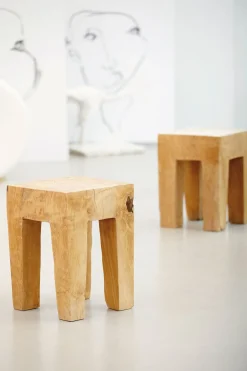 Jan Kurtz Java Hocker Unikat eckig