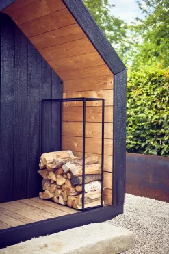 Jan Kurtz Kaminholzgestell HOLZMAXX, Stahlrohr Schwarz - Sonderpreis