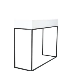 Jan Kurtz Konsolentisch Dina Tablett Weiß / Gestell Schwarz