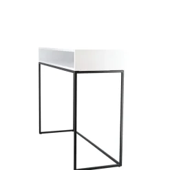 Jan Kurtz Konsolentisch Dina Tablett Weiß / Gestell Schwarz