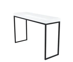 Jan Kurtz Konsolentisch Pizzo Kurz Schwarz Weiß