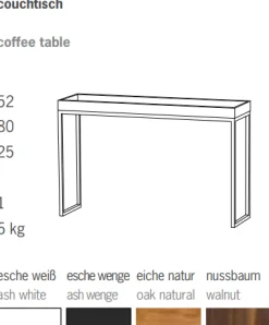Jan Kurtz Konsolentisch Pizzo Kurz Schwarz Weiß