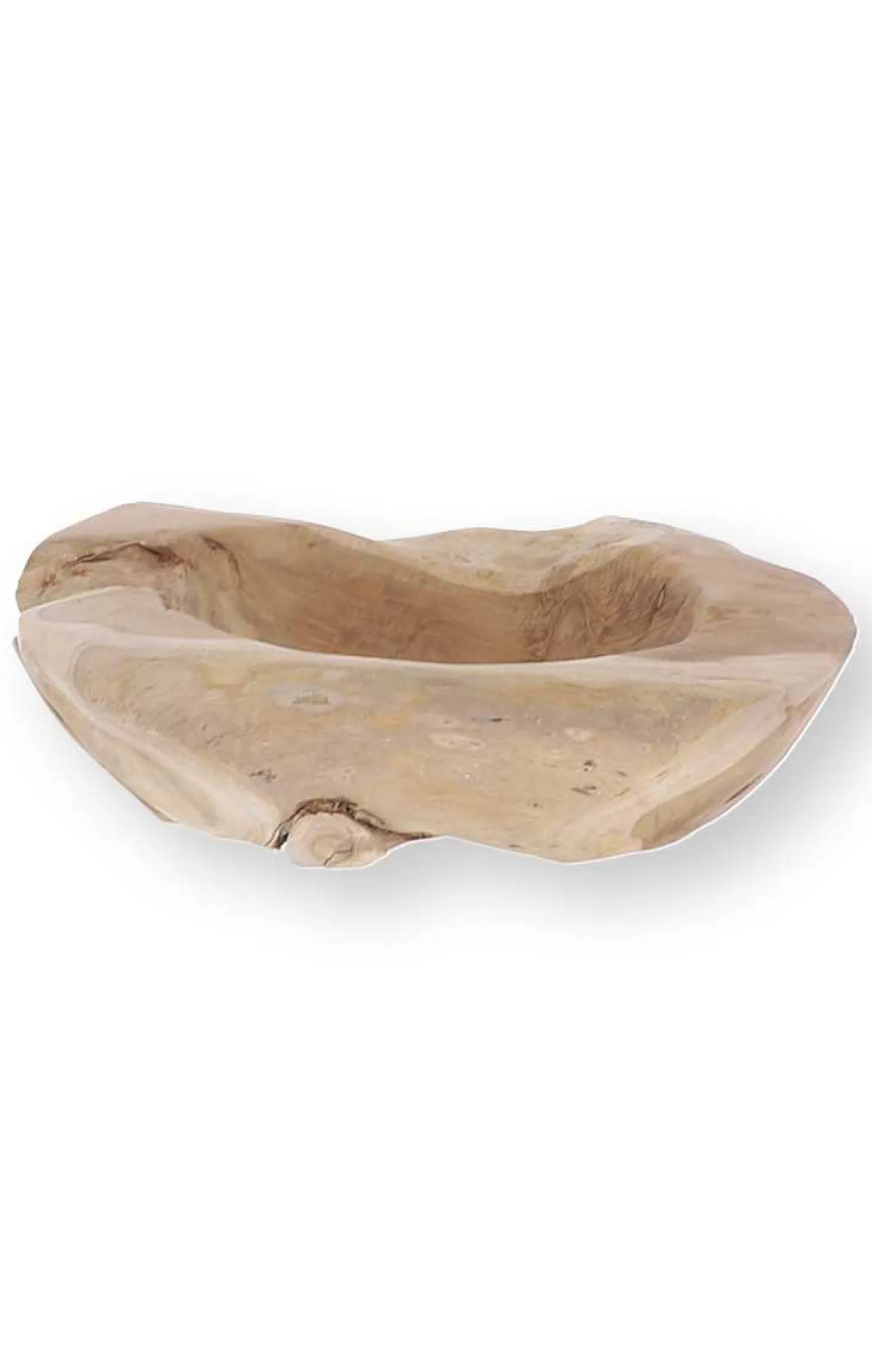 Jan Kurtz Natural Schale Teak Unikat H: 11 cm D: 30 cm