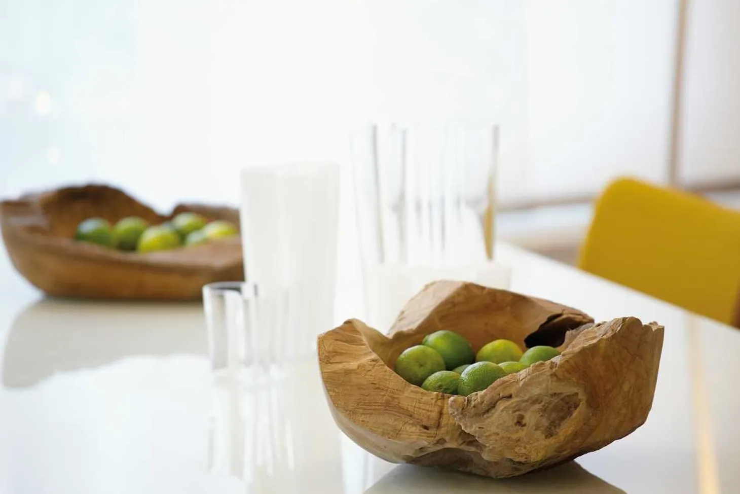 Jan Kurtz Natural Schale Teak Unikat H: 11 cm D: 30 cm