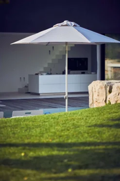 Jan Kurtz Outdoor Sonnenschirm Elba eckig hellgrau 200 x200