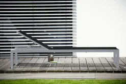 Jan Kurtz Quadrato Stapelliege - silber schwarz