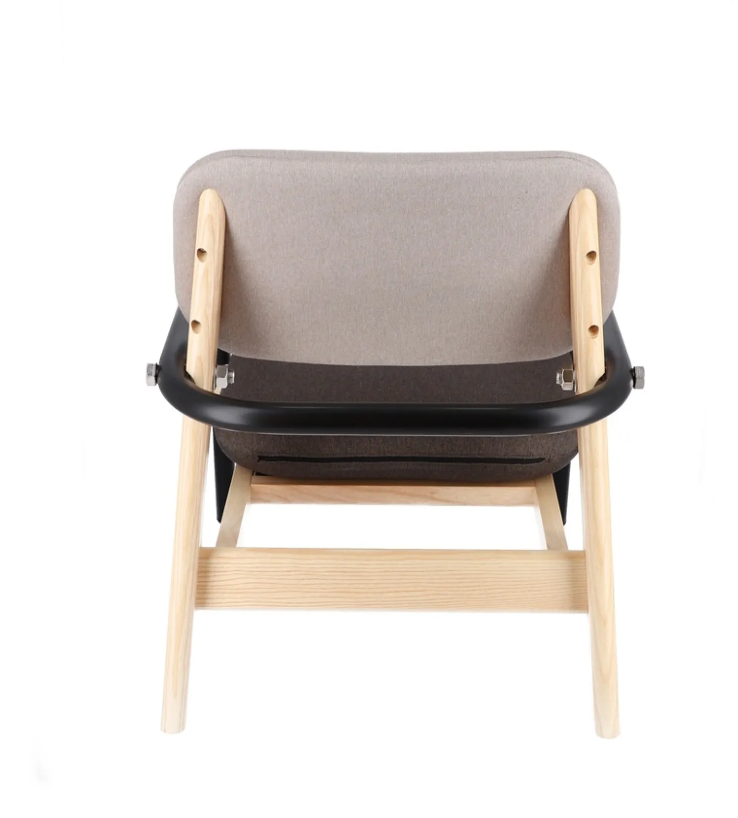 Jan Kurtz Sessel BILLY, Gestell: Esche, Armlehne: Stahlrohr schwarz/braun/beige